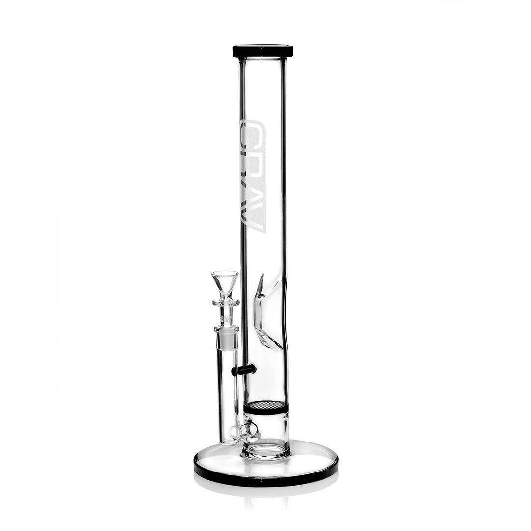 Hi-Lyfe Straight Base Water Pipe with Honeycomb Disc