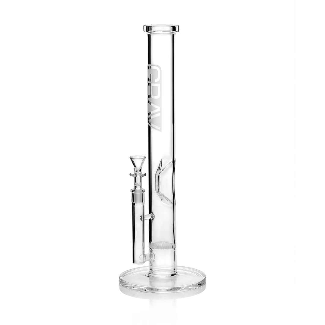 Hi-Lyfe Straight Base Water Pipe with Honeycomb Disc