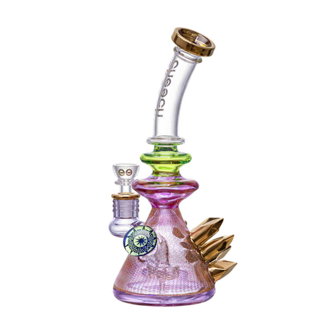 Gold Crystal Rig made of Boro Schott Glass by Hi-Lyfe