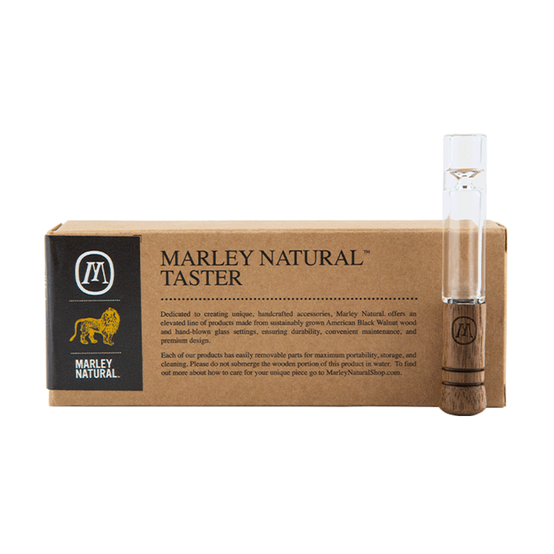 Marley Natural Hand Pipe made of Black Walnut Wood and Glass
