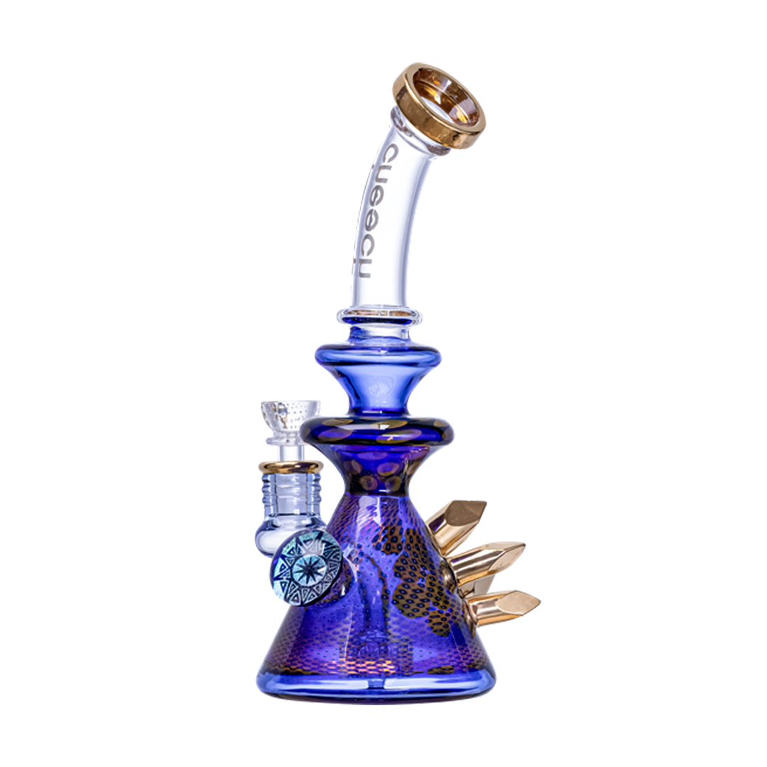 Gold Crystal Rig made of Boro Schott Glass by Hi-Lyfe