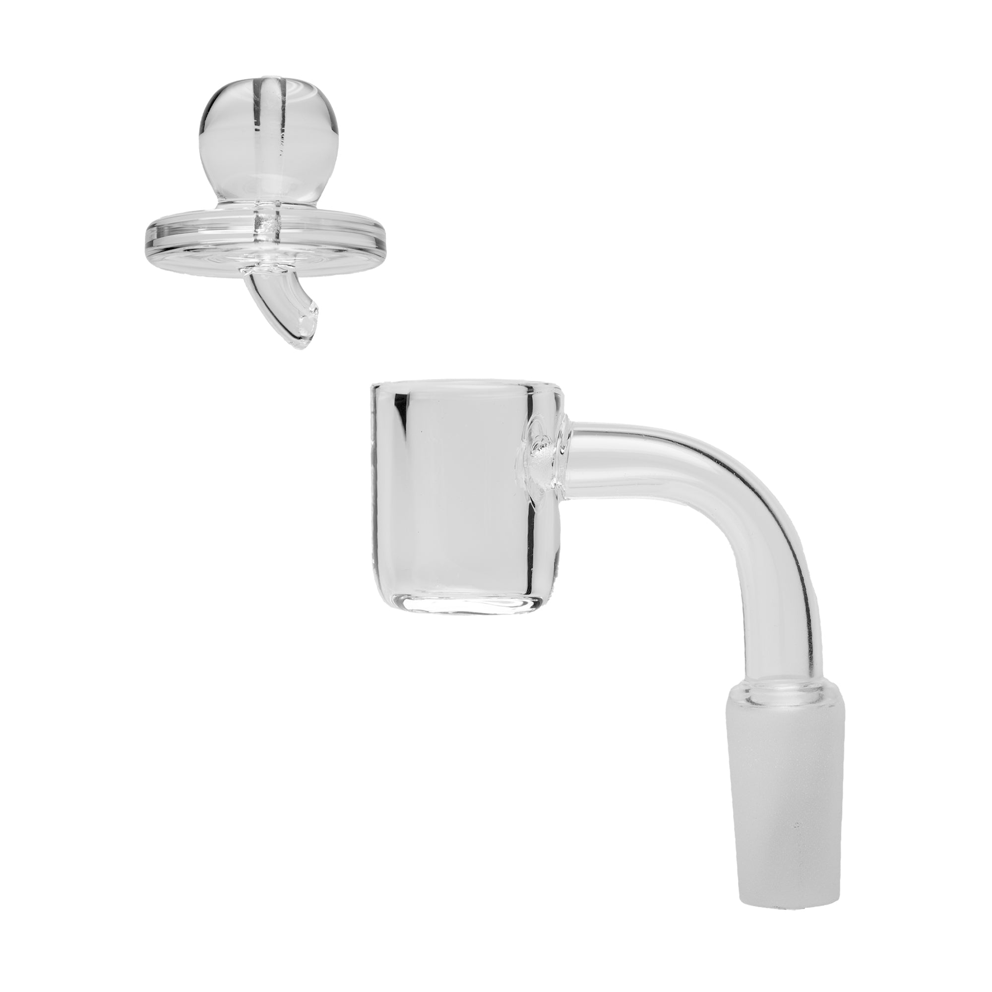 Clear glass dab nail with handle – accessory for the 10