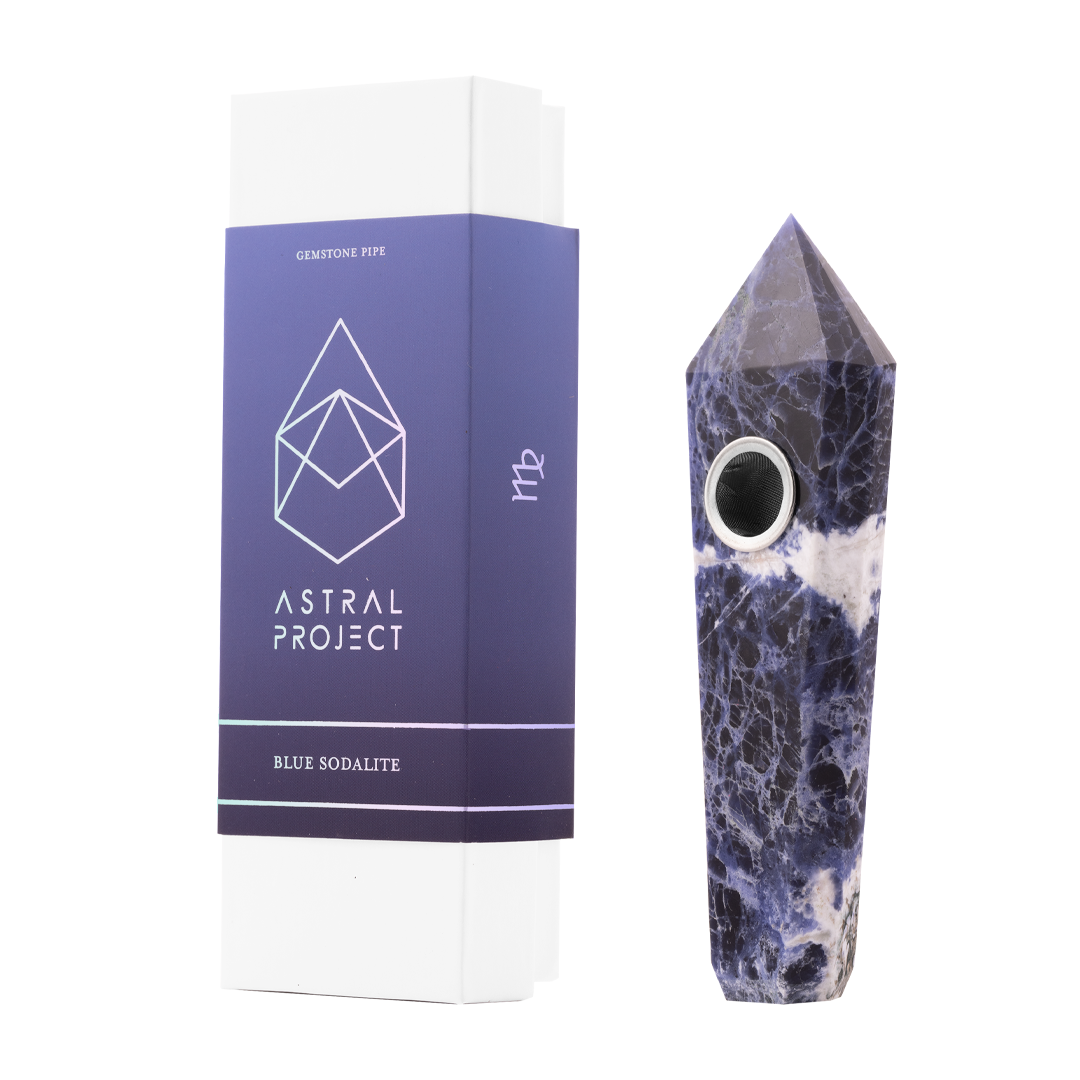 Handcrafted gemstone smoking pipe from Hi-Lyfe