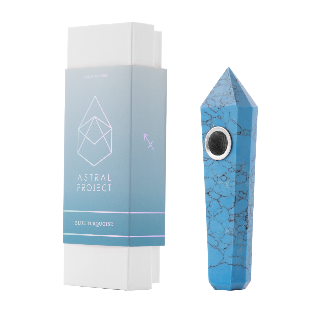 Handcrafted gemstone smoking pipe from Hi-Lyfe
