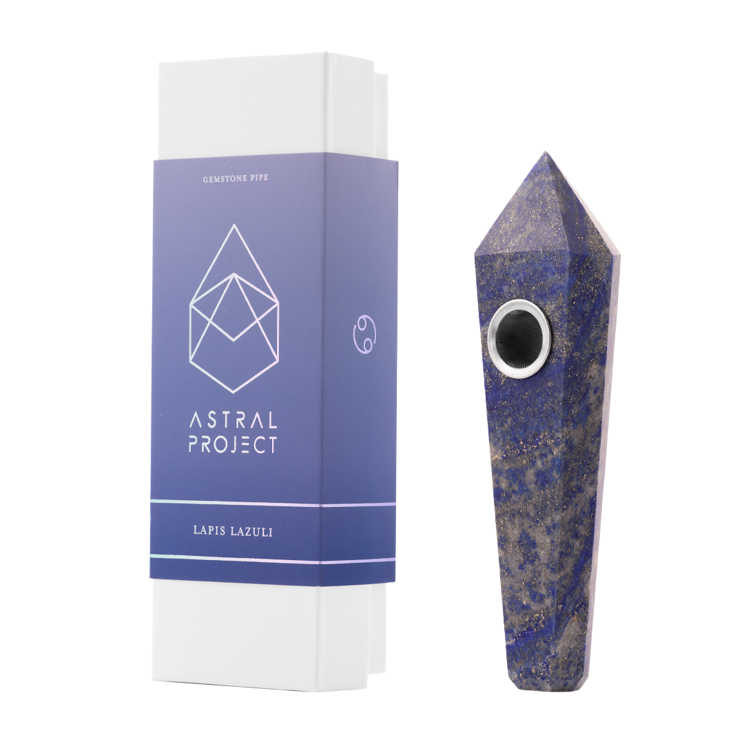 Handcrafted gemstone smoking pipe from Hi-Lyfe