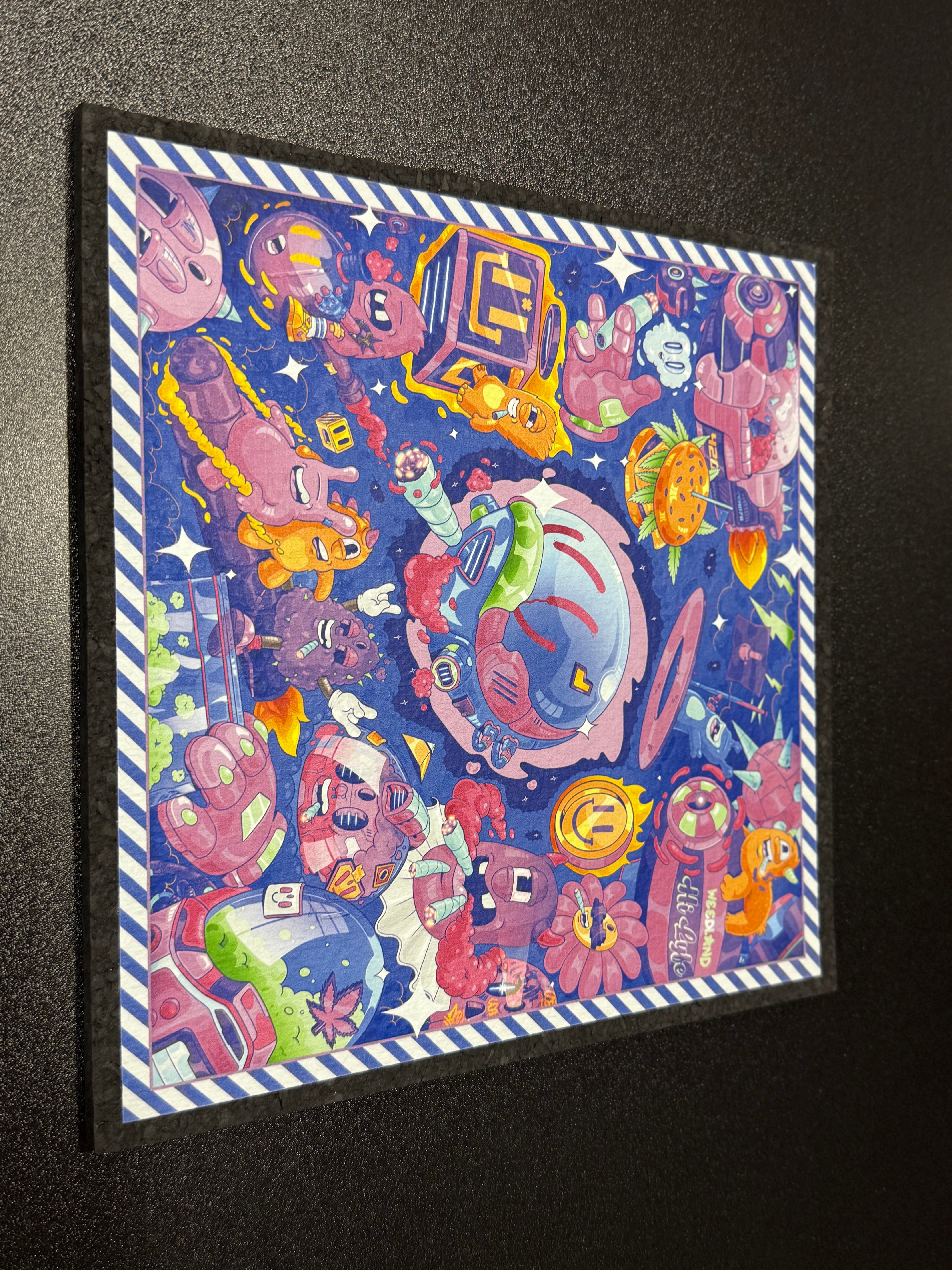 Riding High Through The Galaxy Dab Mat