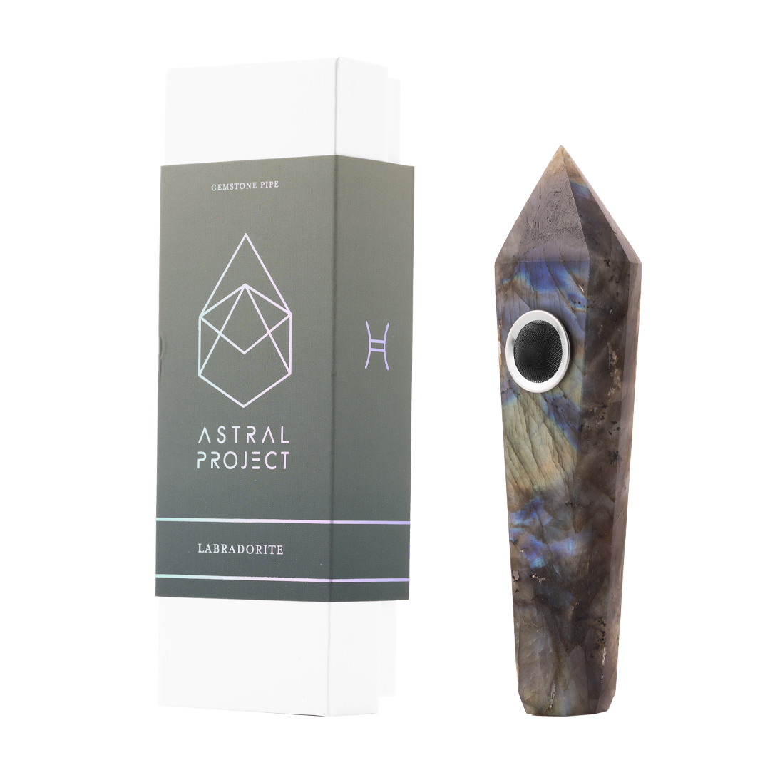 Handcrafted gemstone smoking pipe from Hi-Lyfe