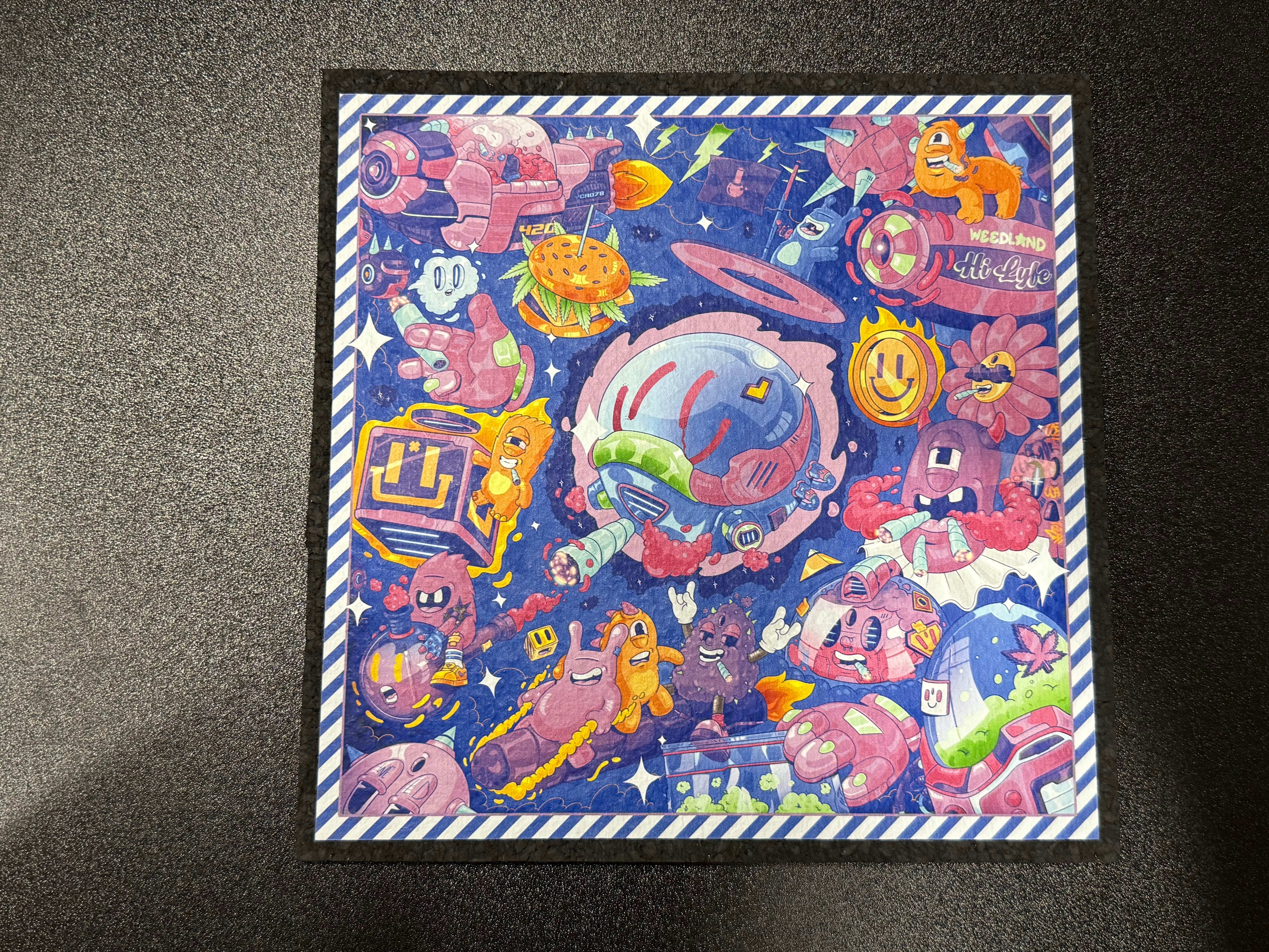 Riding High Through The Galaxy Dab Mat