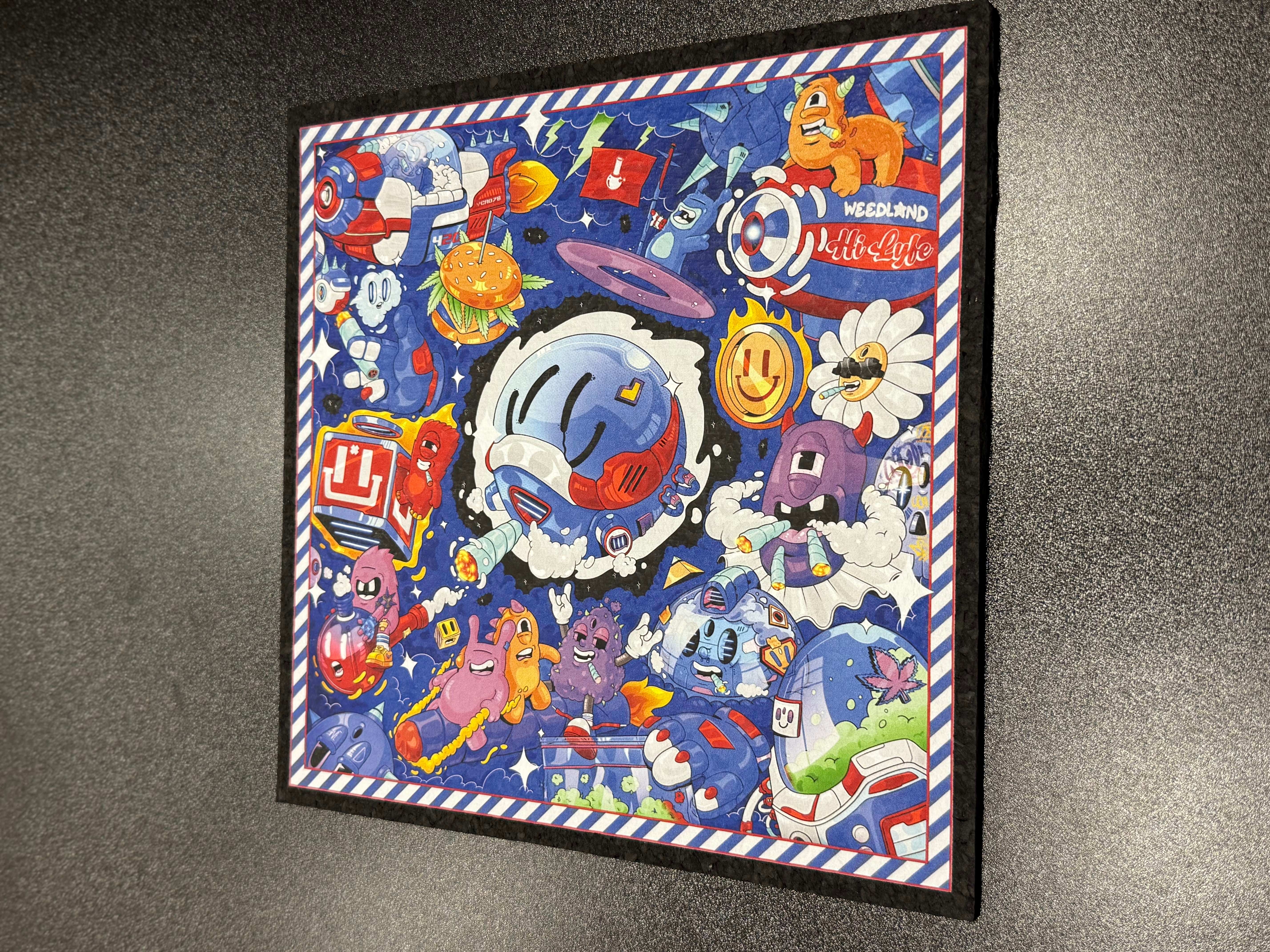 Riding High Through The Galaxy Dab Mat