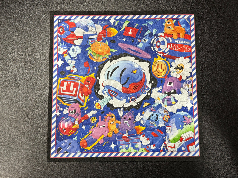 Riding High Through The Galaxy Dab Mat