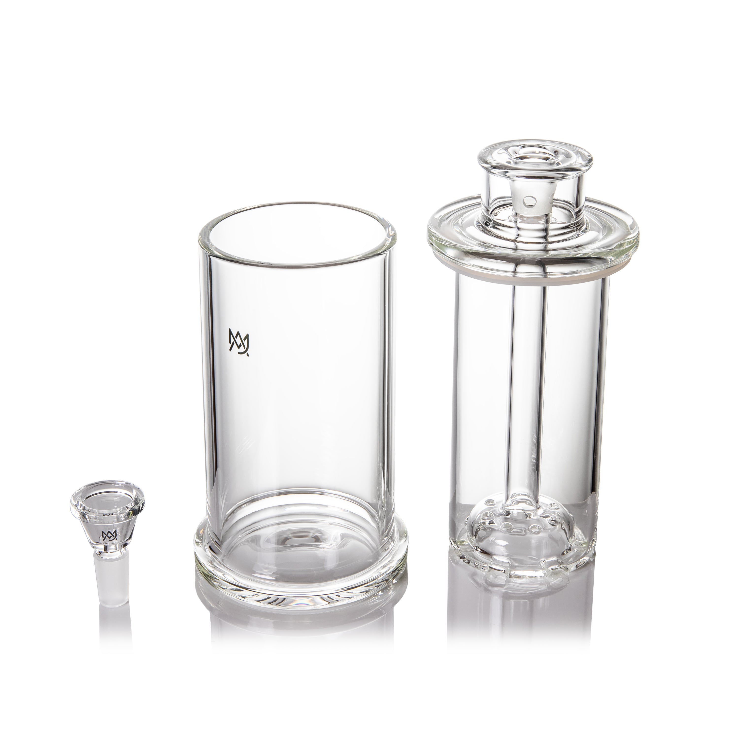 Piston Gravity Bong borosilicate glass gravity bong with 14mm slide