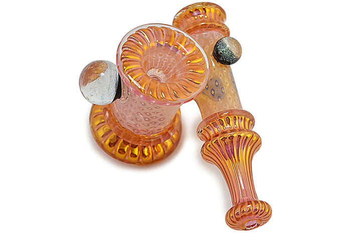 Fumed Dichro Marble Bubbler